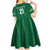 Custom Saudi Arabia Football Kid Short Sleeve Dress Green Al -Arabiyyah Concept 23-2024 - Wonder Print Shop