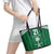 Custom Saudi Arabia Football Leather Tote Bag Green Al -Arabiyyah Concept 23-2024 - Wonder Print Shop