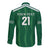 Custom Saudi Arabia Football Long Sleeve Button Shirt Green Al -Arabiyyah Concept 23-2024 - Wonder Print Shop