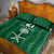 Custom Saudi Arabia Football Quilt Bed Set Green Al -Arabiyyah Concept 23-2024 - Wonder Print Shop