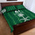 Custom Saudi Arabia Football Quilt Bed Set Green Al -Arabiyyah Concept 23-2024 - Wonder Print Shop