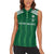 Custom Saudi Arabia Football Women Sleeveless Polo Shirt Green Al -Arabiyyah Concept 23-2024 - Wonder Print Shop