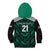 Custom UAE Football Kid Hoodie Green Concept 19-2020 - Wonder Print Shop