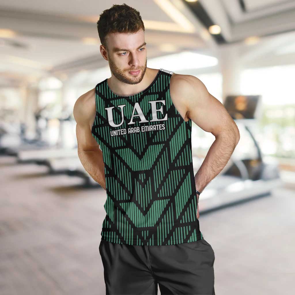 Custom UAE Football Men Tank Top Green Concept 19-2020