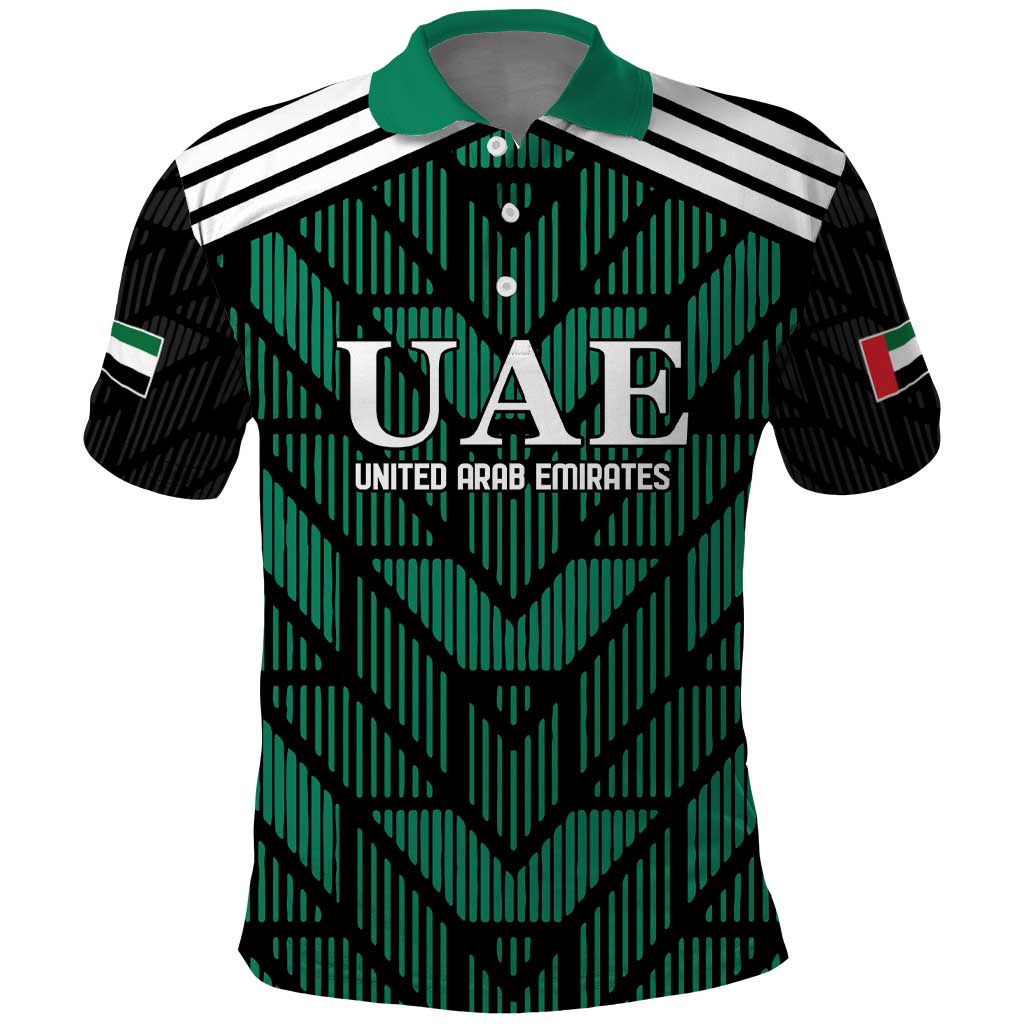 Custom UAE Football Polo Shirt Green Concept 19-2020 - Wonder Print Shop