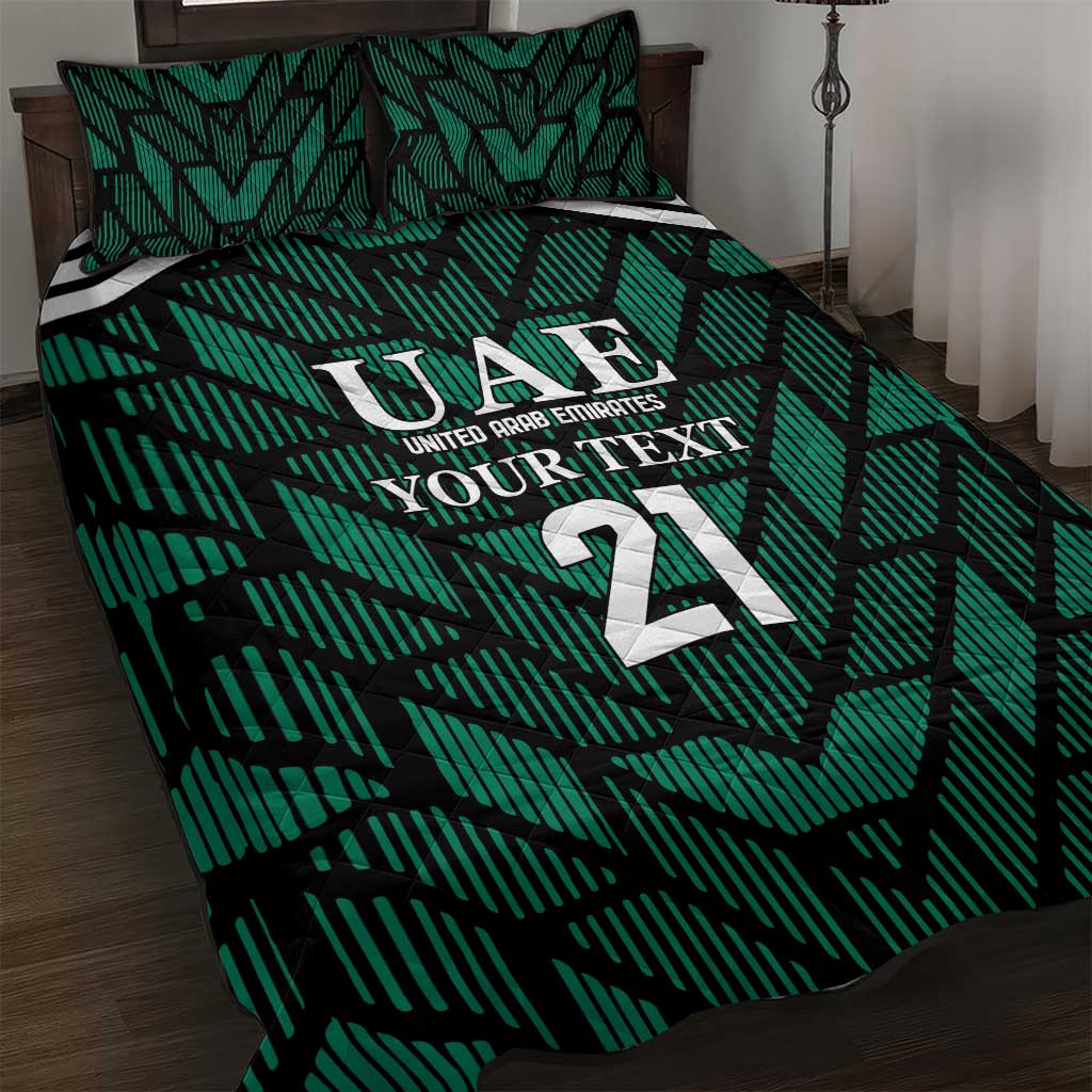 Custom UAE Football Quilt Bed Set Green Concept 19-2020 - Wonder Print Shop