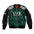 Custom UAE Football Sleeve Zip Bomber Jacket Green Concept 19-2020