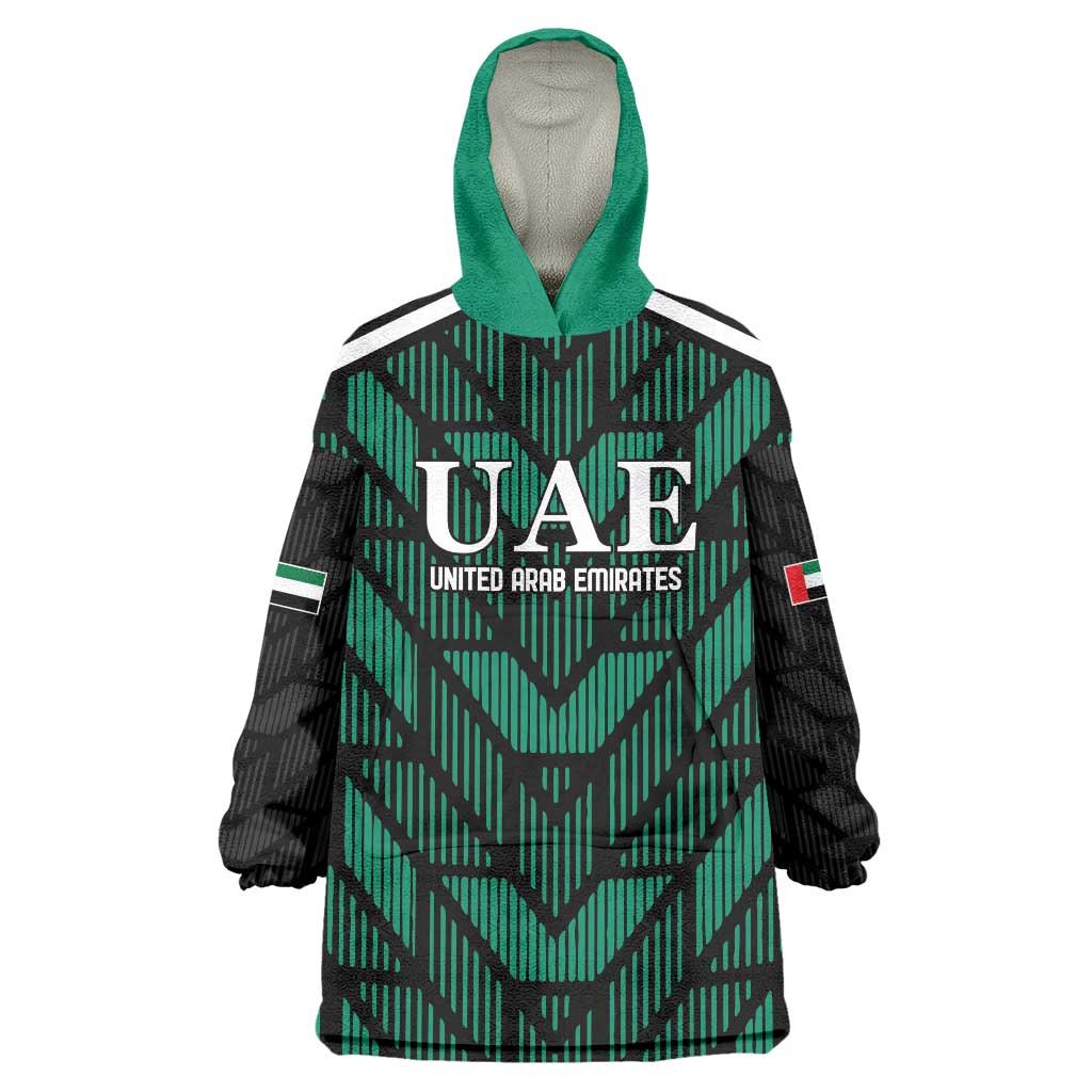 Custom UAE Football Wearable Blanket Hoodie Green Concept 19-2020