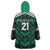 Custom UAE Football Wearable Blanket Hoodie Green Concept 19-2020