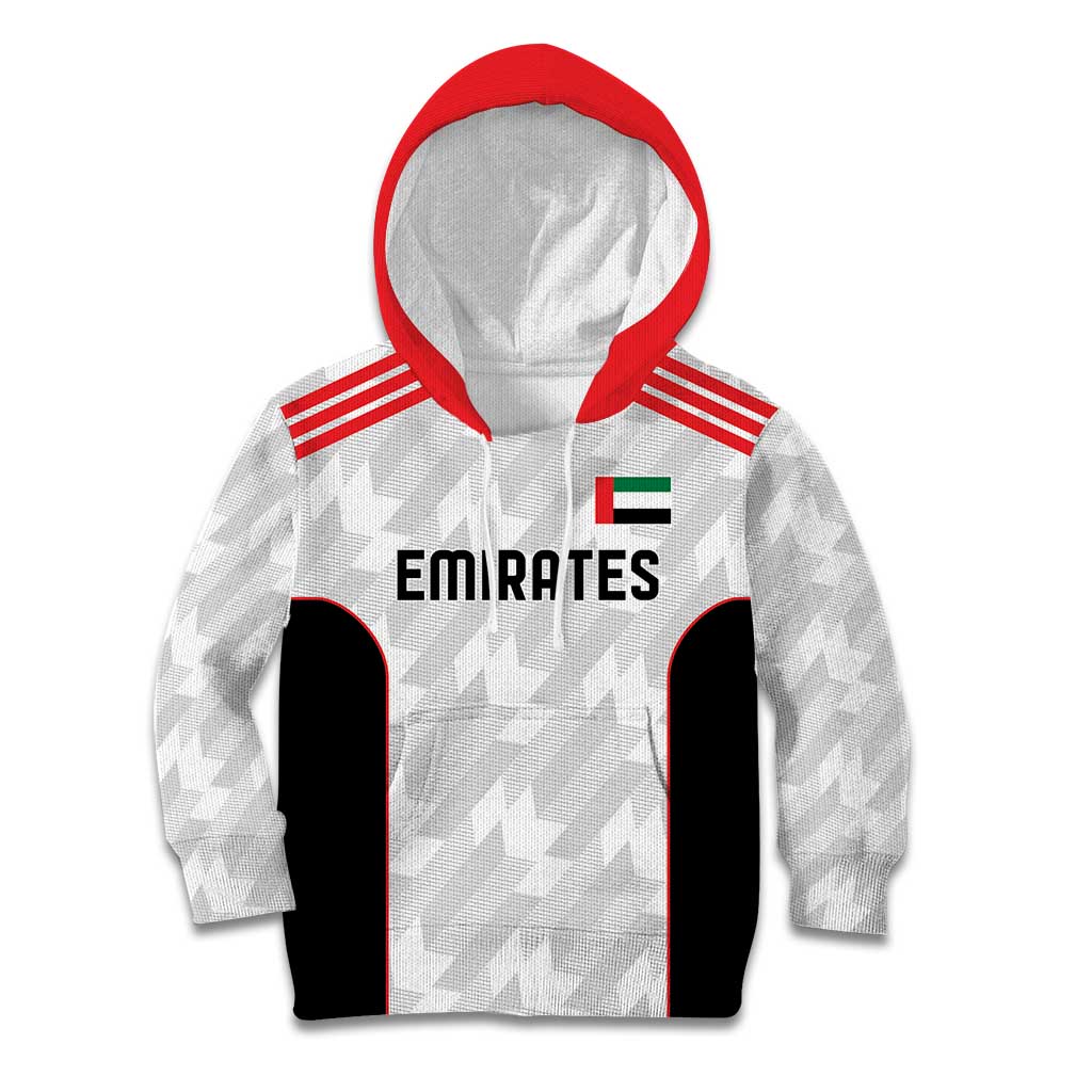 Custom UAE Football Kid Hoodie The Whites Concept 19-2020 - Wonder Print Shop