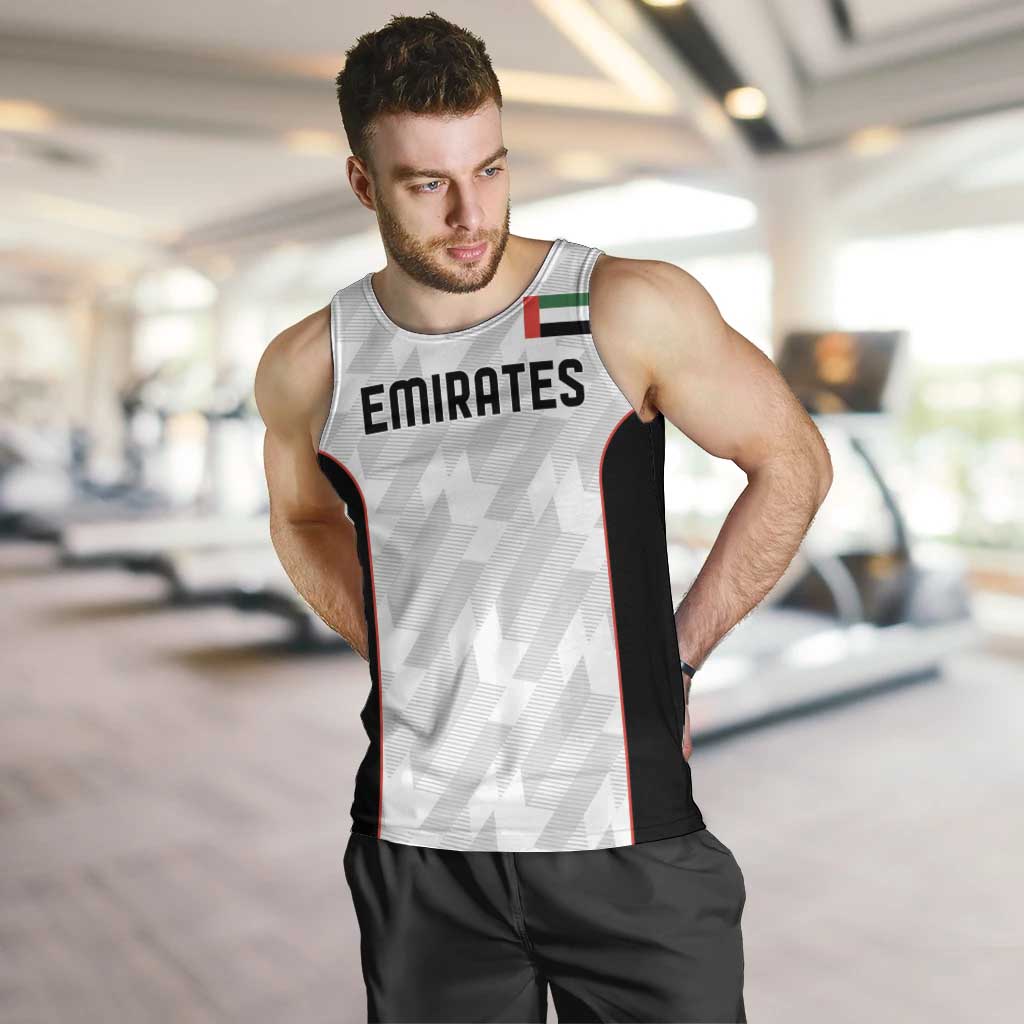 Custom UAE Football Men Tank Top The Whites Concept 19-2020