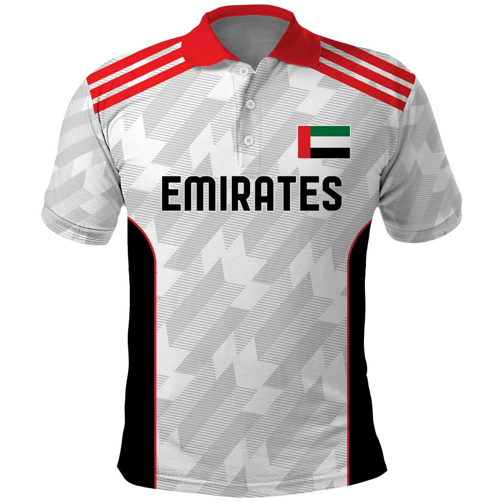 Custom UAE Football Polo Shirt The Whites Concept 19-2020 - Wonder Print Shop