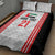 Custom UAE Football Quilt Bed Set The Whites Concept 19-2020 - Wonder Print Shop