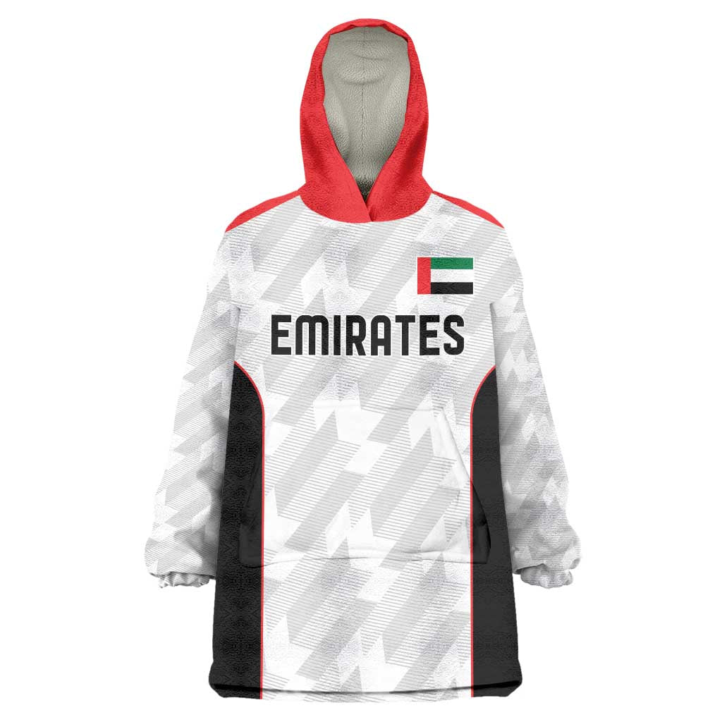 Custom UAE Football Wearable Blanket Hoodie The Whites Concept 19-2020