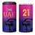 Custom UAE Cricket 4 in 1 Can Cooler Tumbler United Arab Emirates Falcon Sporty Pattern LT9 - Wonder Print Shop