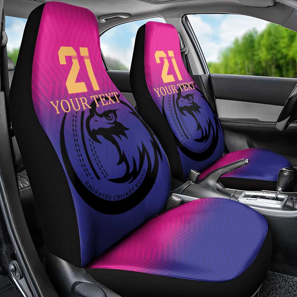 Custom UAE Cricket Car Seat Cover United Arab Emirates Falcon Sporty Pattern LT9 - Wonder Print Shop