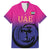 Custom UAE Cricket Family Matching Puletasi and Hawaiian Shirt United Arab Emirates Falcon Sporty Pattern - Wonder Print Shop