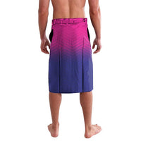 Cricket lavalava sarong in pink and navy gradient, elastic waistband, side seam