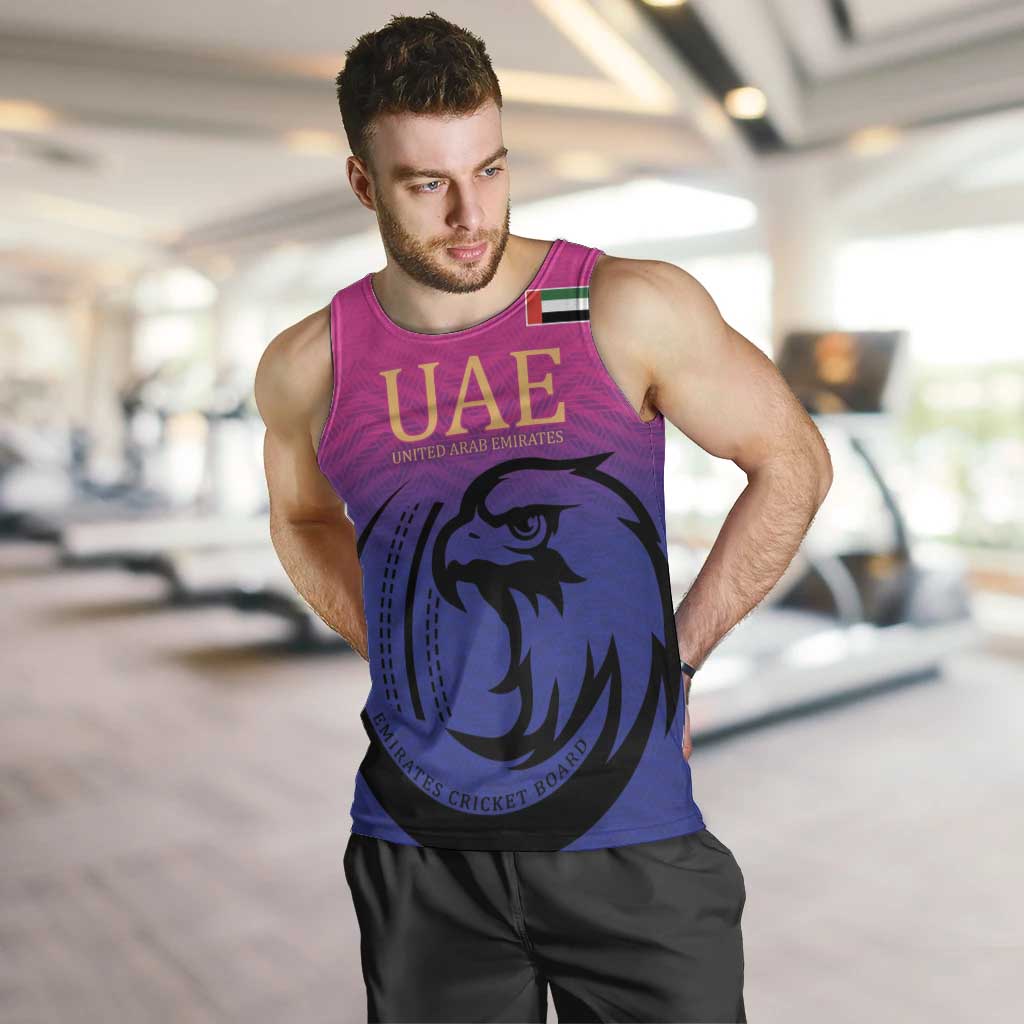 Custom UAE Cricket Men Tank Top United Arab Emirates Falcon Sporty Pattern