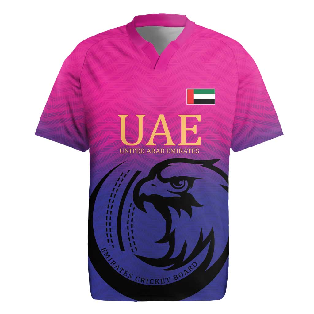 Custom UAE Cricket Rugby Jersey United Arab Emirates Falcon Sporty Pattern