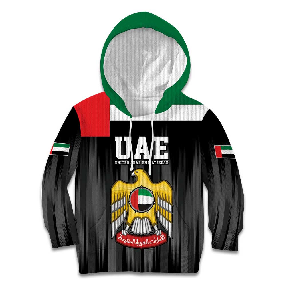 United Arab Emirates Kid Hoodie UAE Emblem Hawk of Quraish - Wonder Print Shop