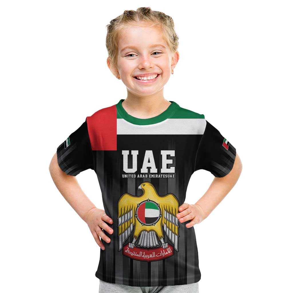 United Arab Emirates Kid T Shirt UAE Emblem Hawk of Quraish - Wonder Print Shop