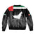 United Arab Emirates Sleeve Zip Bomber Jacket UAE Emblem Hawk of Quraish