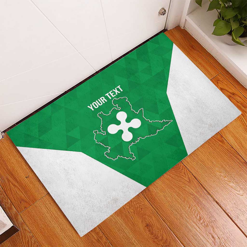 Personalized Italy Lombardy Rubber Doormat Inspiration Flags Style