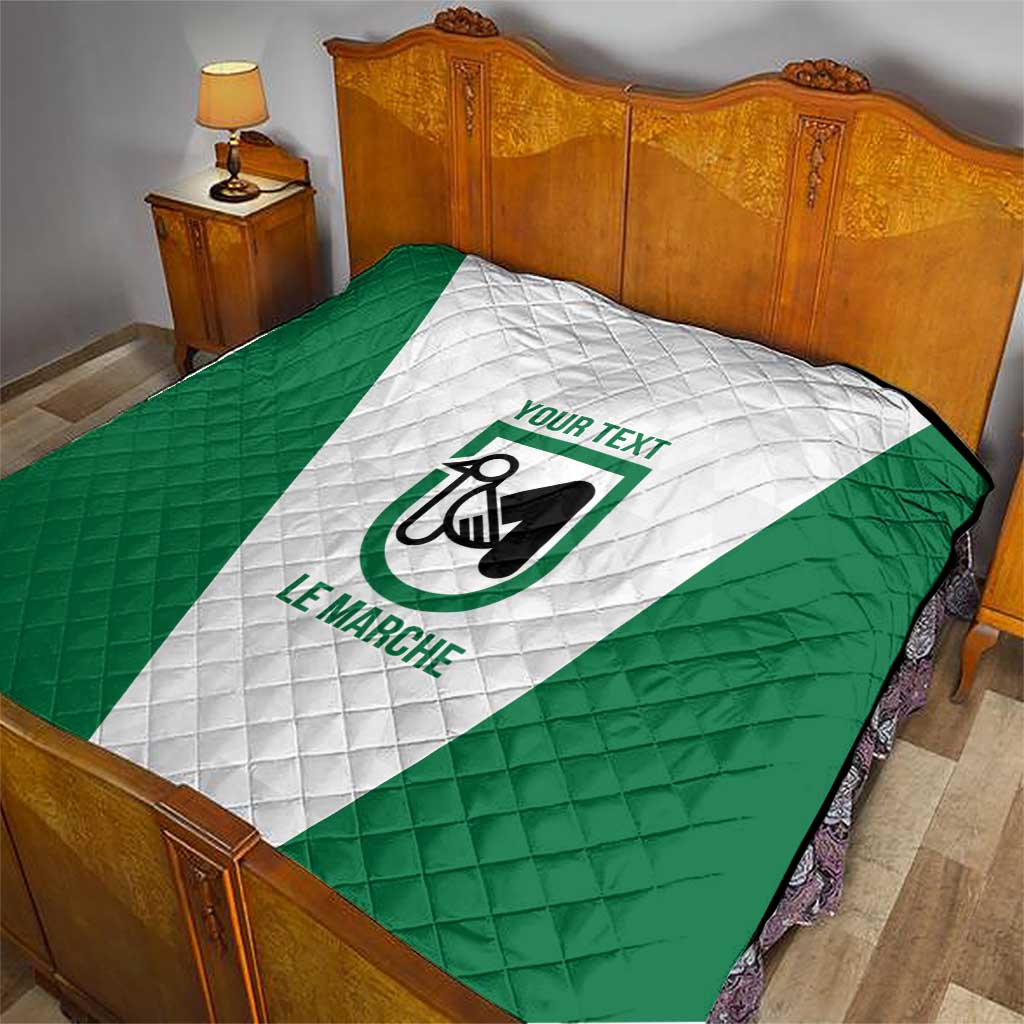 Personalized Italy Marche Quilt Inspiration Flags Style