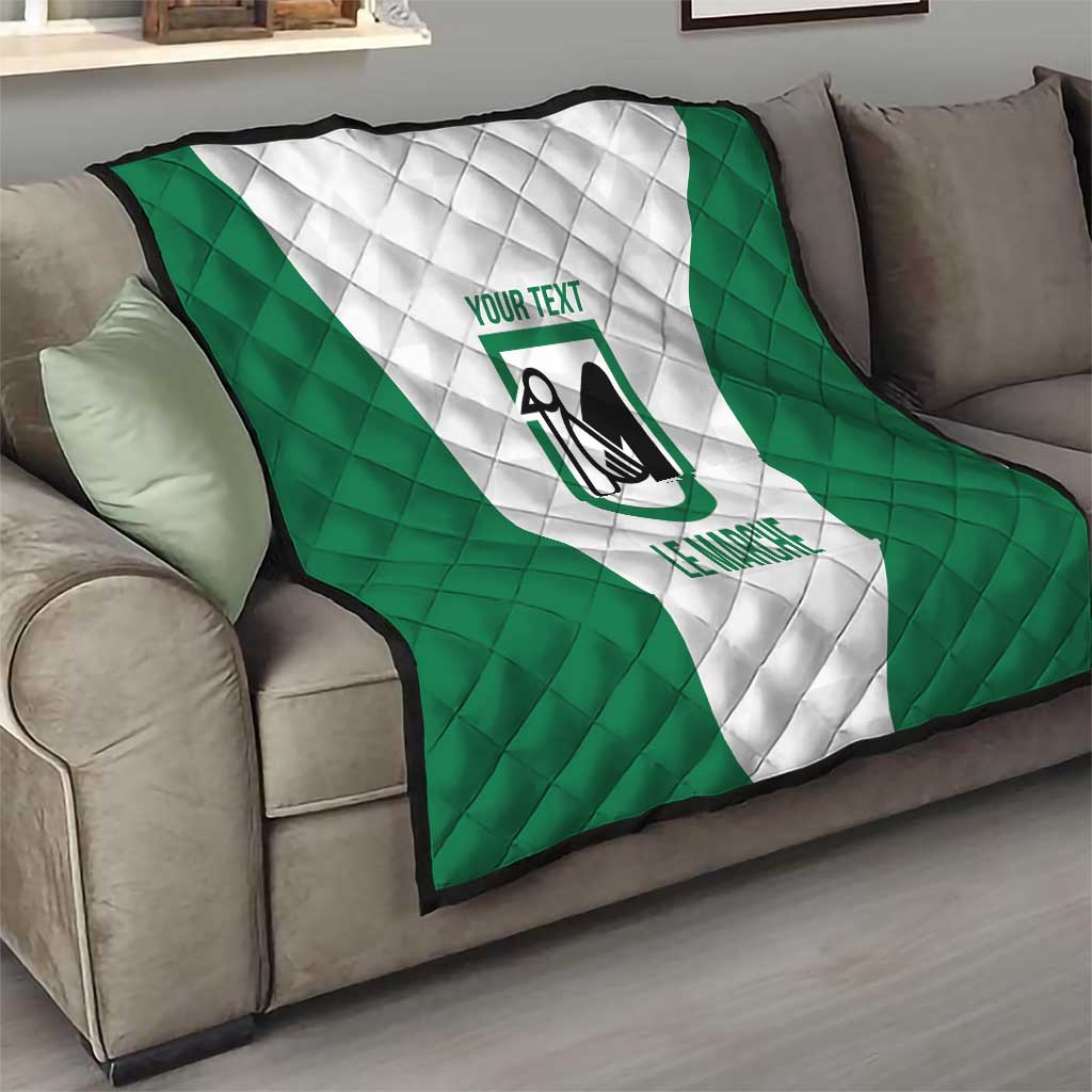 Personalized Italy Marche Quilt Inspiration Flags Style