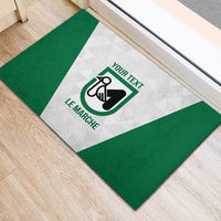 Personalized Italy Marche Rubber Doormat Inspiration Flags Style