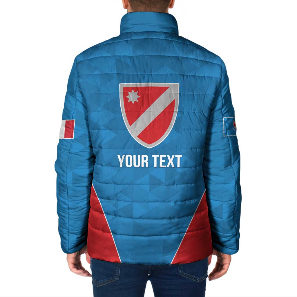 Personalized Italy Molise Padded Jacket Inspiration Flags Style - Wonder Print Shop