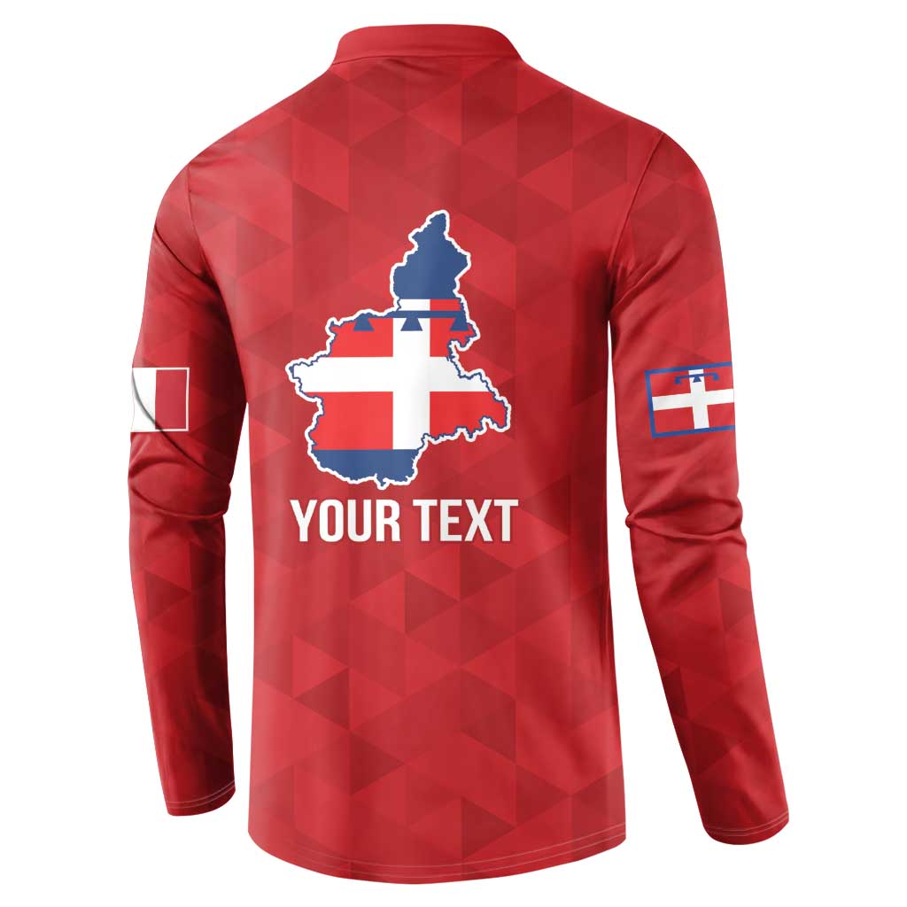 Personalized Italy Piedmont Button Sweatshirt Inspiration Flags Style
