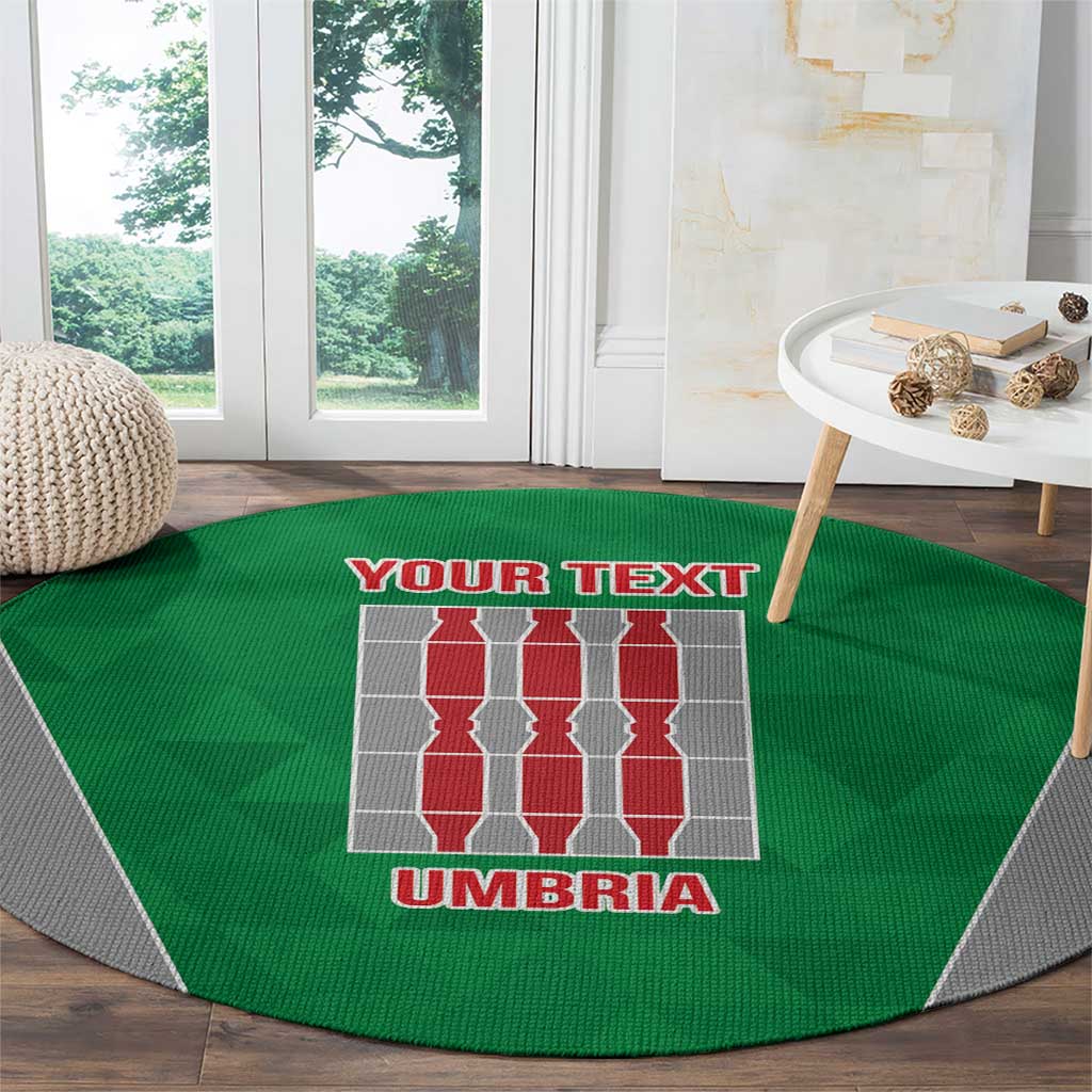 Personalized Italy Umbria Round Carpet Inspiration Flags Style LT9