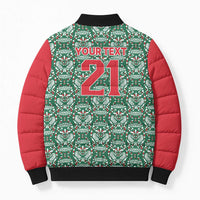 Mexico WC26 Custom Bomber Puffer Jacket Minimalist Aztec Eagle El Tricolor