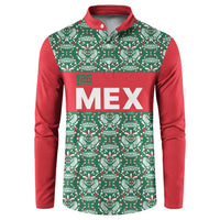 Mexico WC26 Custom Button Sweatshirt Minimalist Aztec Eagle El Tricolor