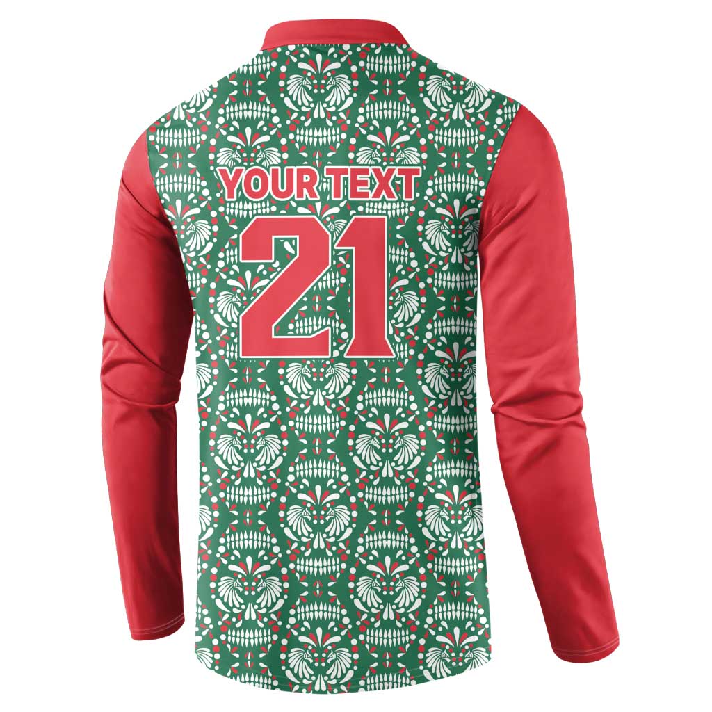 Mexico WC26 Custom Button Sweatshirt Minimalist Aztec Eagle El Tricolor