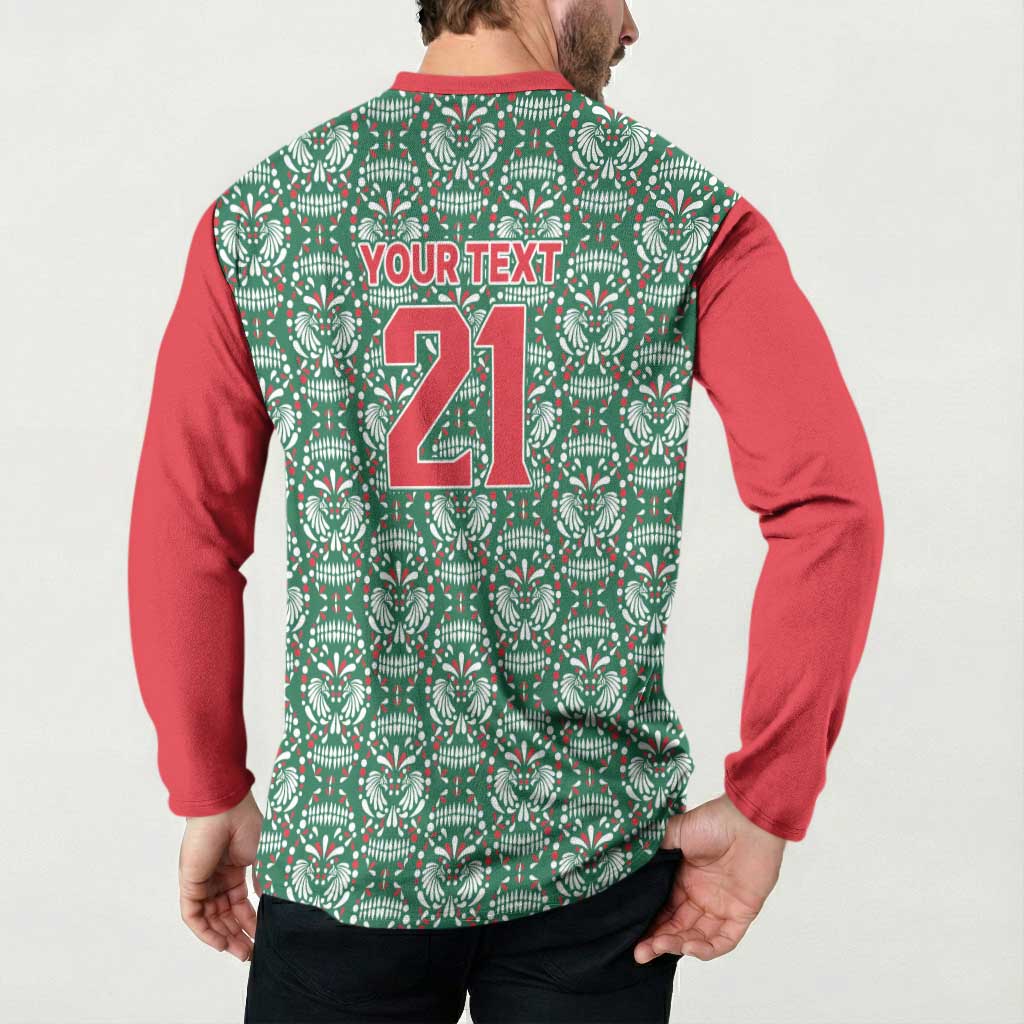 Mexico WC26 Custom Button Sweatshirt Minimalist Aztec Eagle El Tricolor