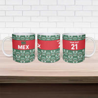 Mexico WC26 Custom Ceramic Mug Minimalist Aztec Eagle El Tricolor