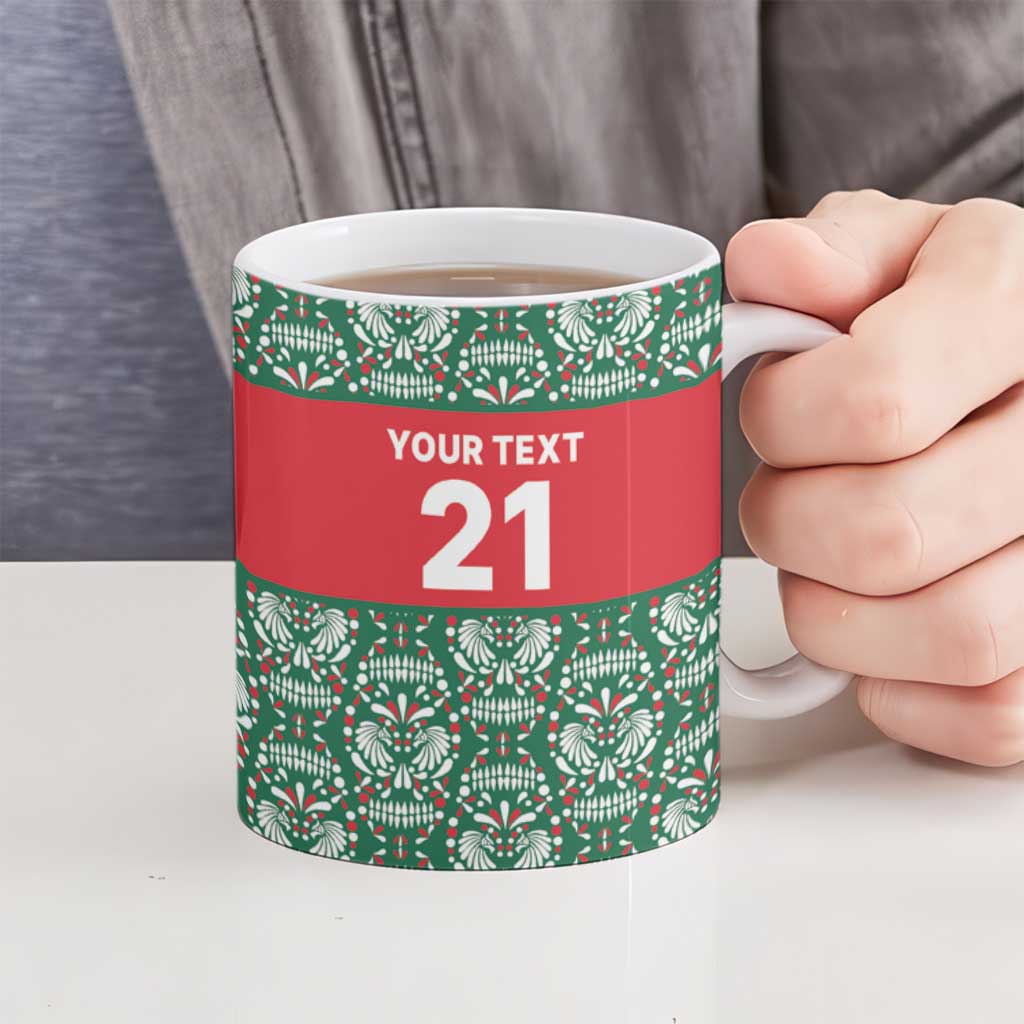 Mexico WC26 Custom Ceramic Mug Minimalist Aztec Eagle El Tricolor