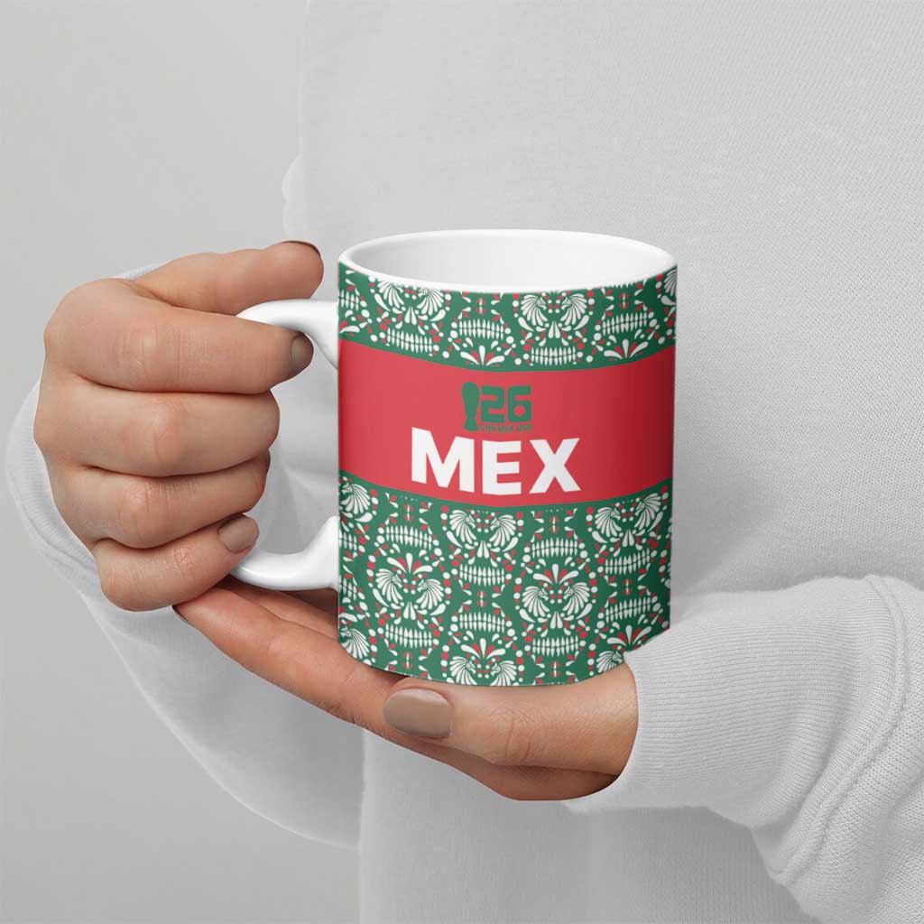Mexico WC26 Custom Ceramic Mug Minimalist Aztec Eagle El Tricolor