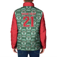 Mexico WC26 Custom Padded Jacket Minimalist Aztec Eagle El Tricolor
