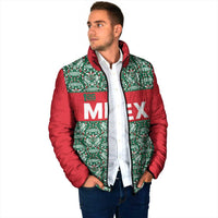 Mexico WC26 Custom Padded Jacket Minimalist Aztec Eagle El Tricolor