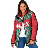 Mexico WC26 Custom Padded Jacket Minimalist Aztec Eagle El Tricolor