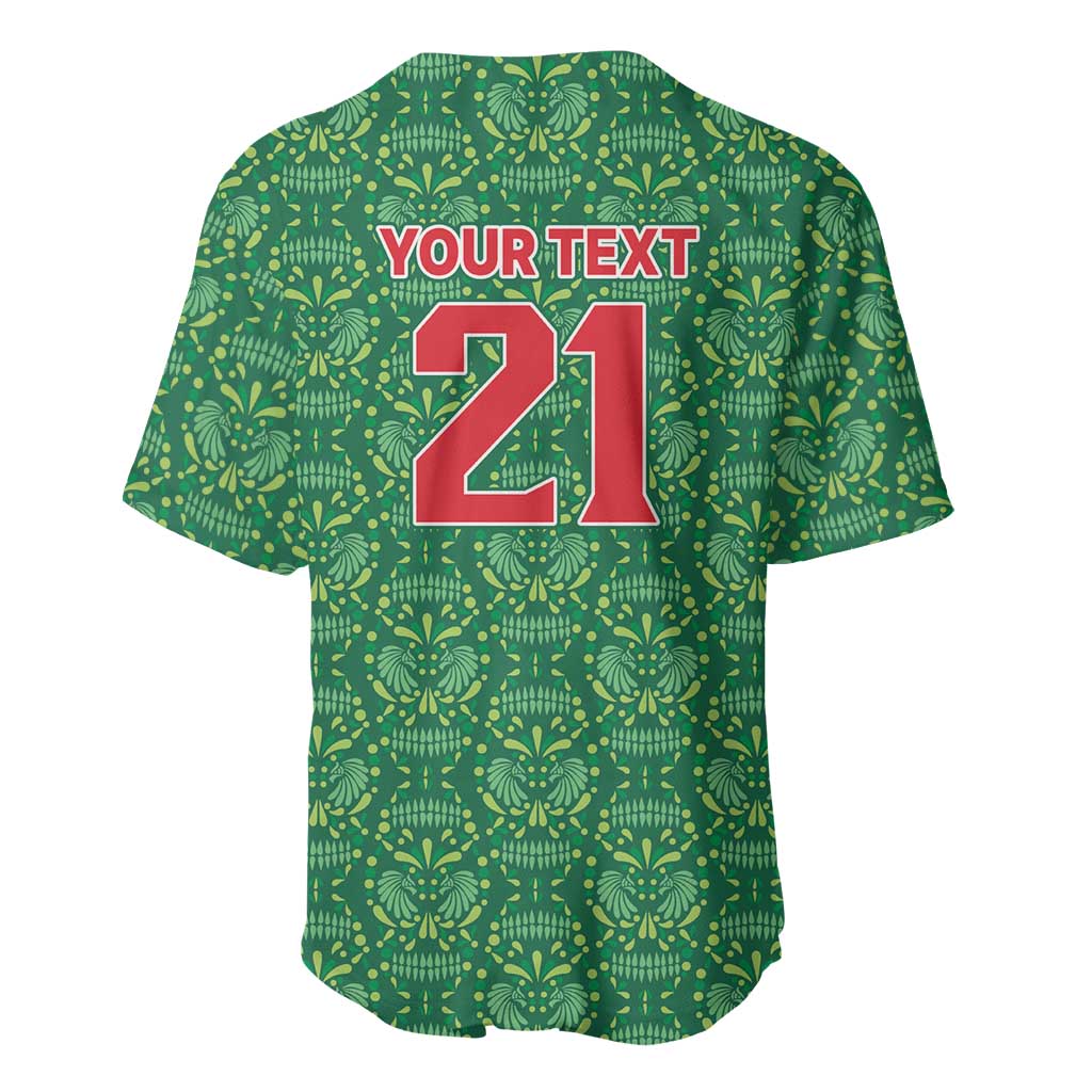 Mexico WC26 Custom Baseball Jersey Minimalist Aztec Eagle Green Color