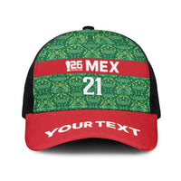 Mexico WC26 Custom Baseball Net Cap Minimalist Aztec Eagle Green Color