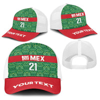 Mexico WC26 Custom Baseball Net Cap Minimalist Aztec Eagle Green Color