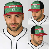 Mexico WC26 Custom Baseball Net Cap Minimalist Aztec Eagle Green Color