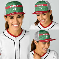 Mexico WC26 Custom Baseball Net Cap Minimalist Aztec Eagle Green Color