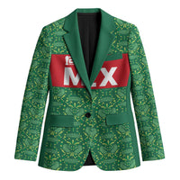 Mexico WC26 Custom Blazer Minimalist Aztec Eagle Green Color